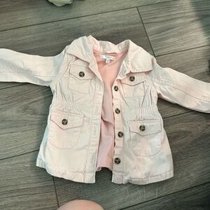 Tahari Light Pink Kids Jean Jacket